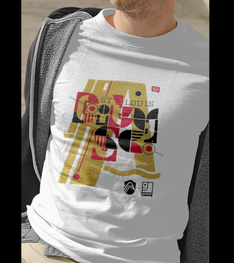 St Louis Football Limited Edition Goodwill Geometric Abstract 91 T-Shirt