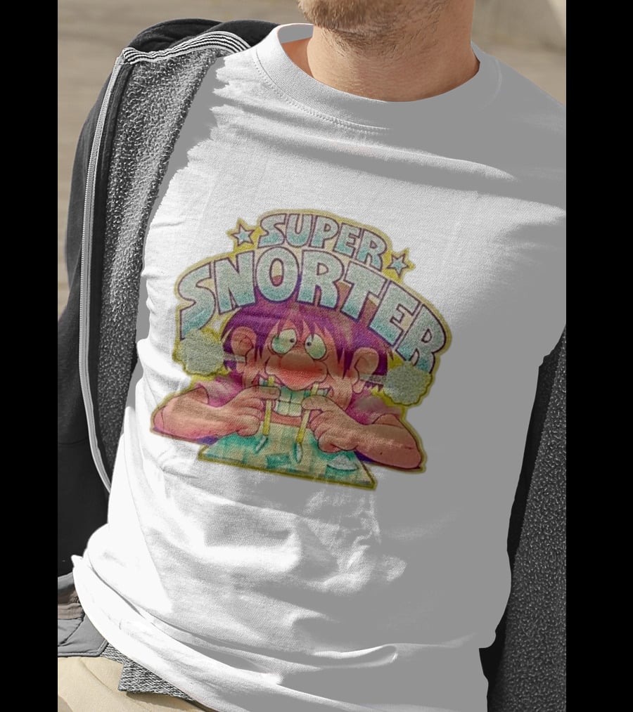 Super Snorter Cartoon Character 1978 Retro Humor T-Shirt
