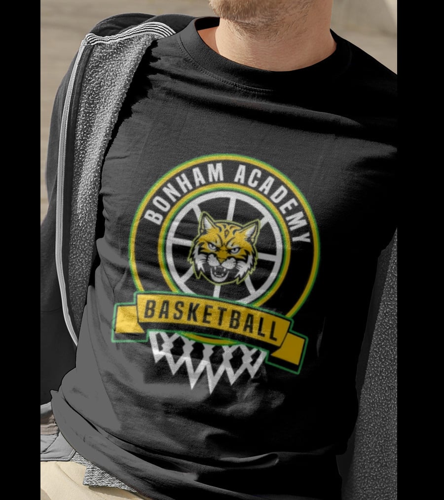 Bonham Academy Basketball Wolf T-Shirt