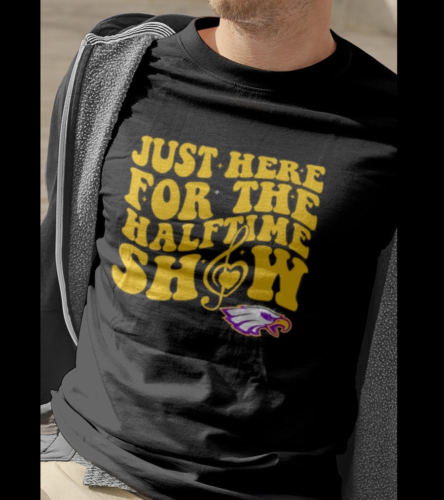 Brackenridge Just Here For The Halftime Show Eagle T-Shirt
