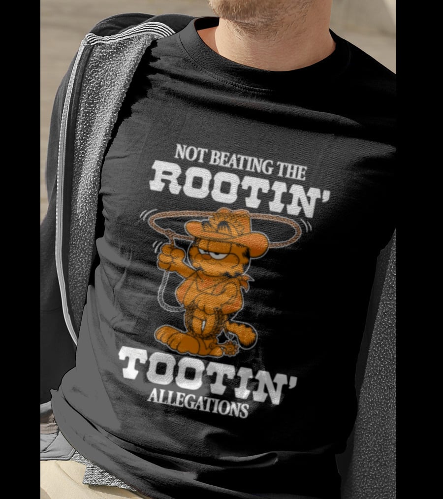Lasagna Cat Not Beating The Rootin' Tootin' Allegations Cowboy T-Shirt