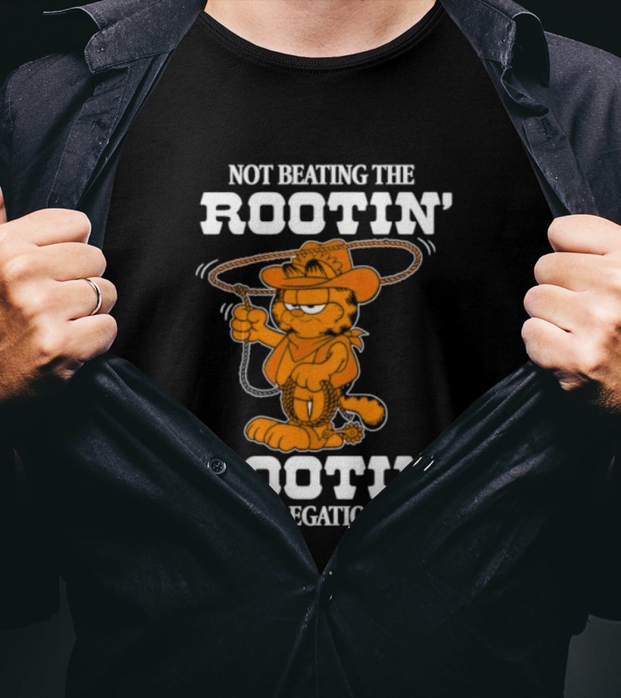 Lasagna Cat Not Beating The Rootin' Tootin' Allegations Cowboy T-Shirt