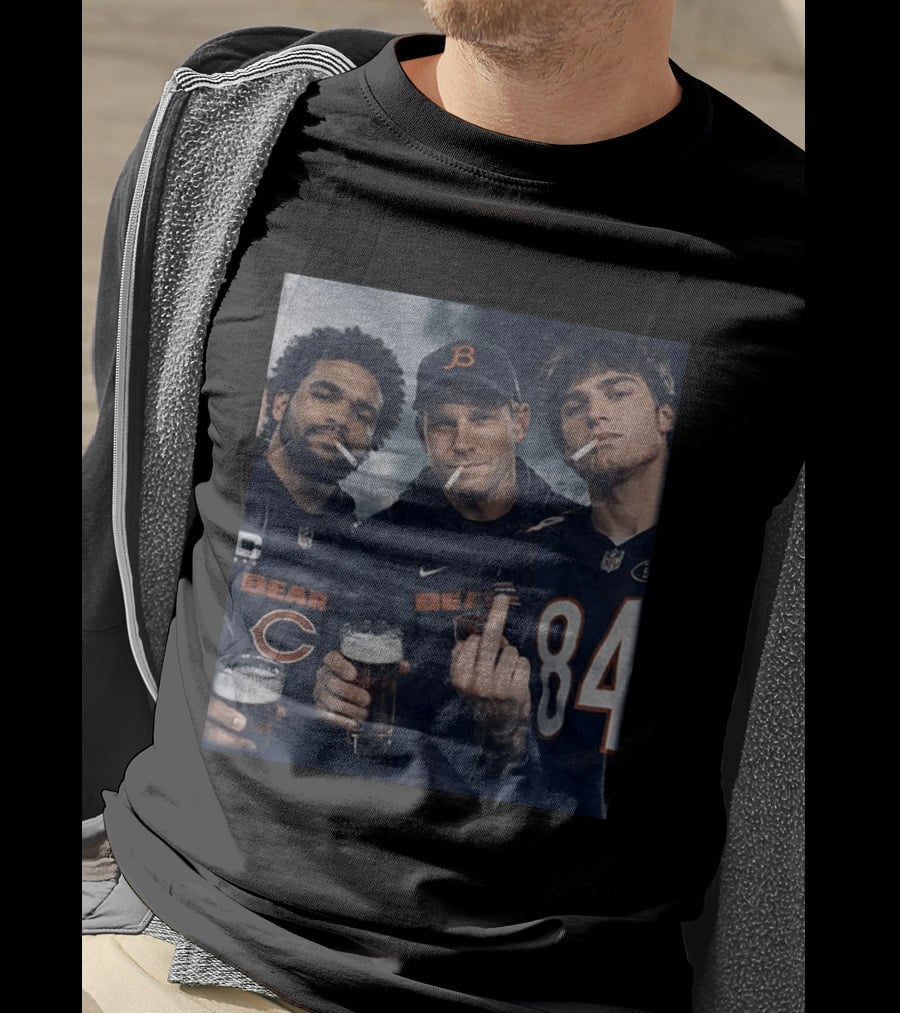 Colston Loveland Caleb Williams Ben Johnson Bears Football T-Shirt