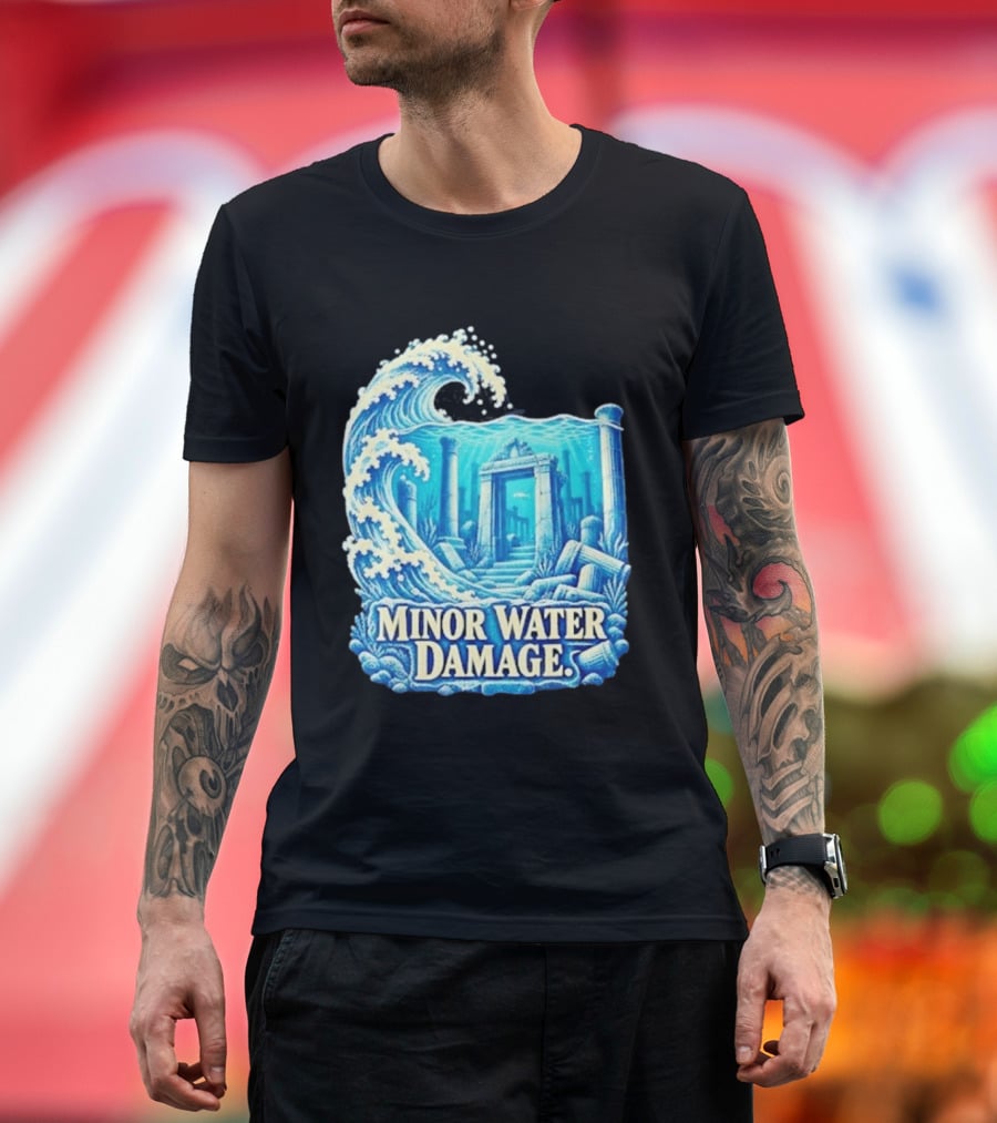 Minor Water Damage Ancient Architecture Underwater Ruins T-Shirt