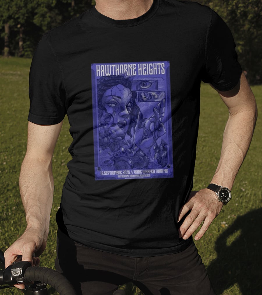 Hawthorne Heights 13 Septiembre 2026 Vans Warped Tour Mx Autódromo Hermanos Rodríguez T-Shirt