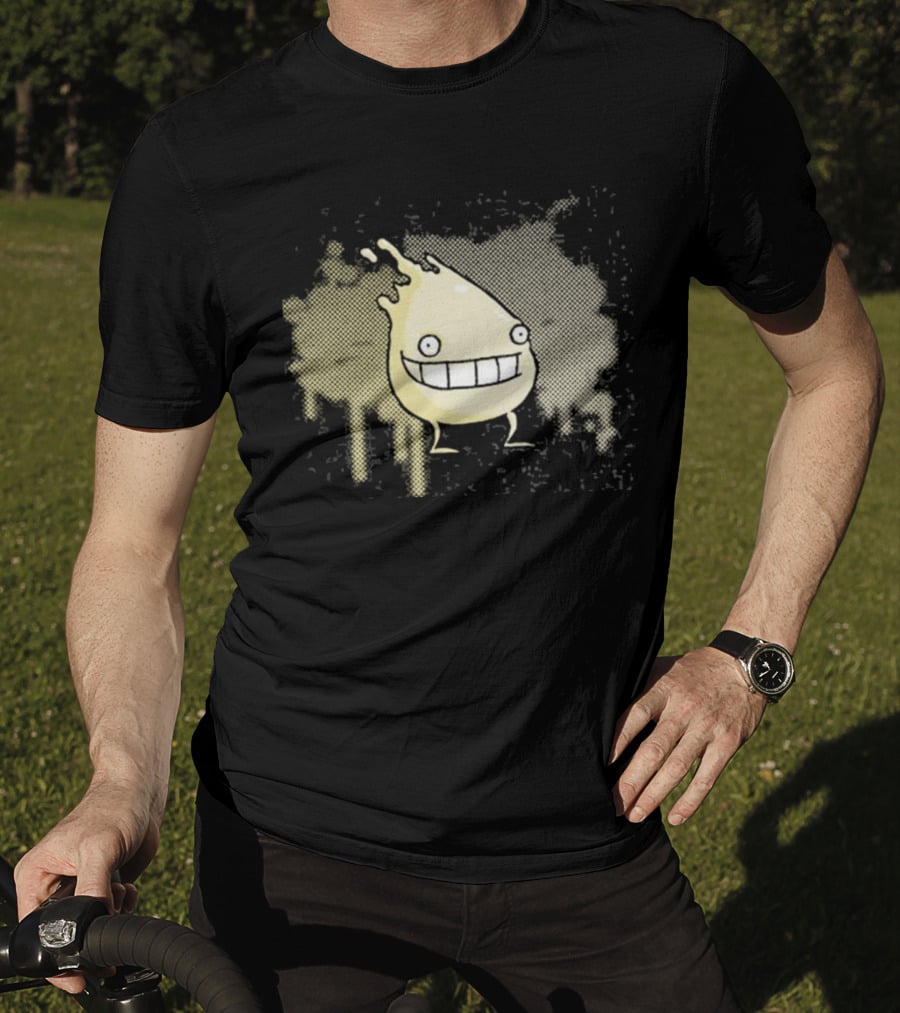 I'm Telling Smiling Blob With Wide Grin And Paint Splash T-Shirt