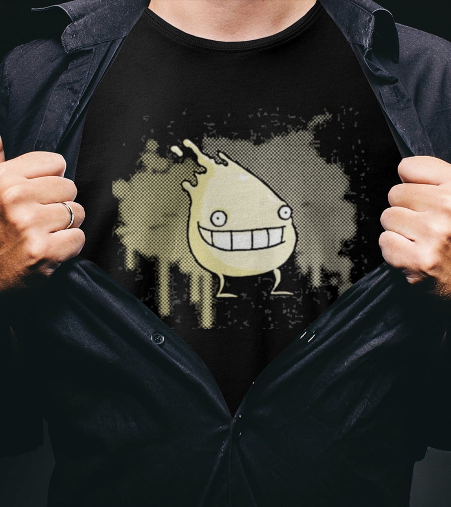 I'm Telling Smiling Blob With Wide Grin And Paint Splash T-Shirt