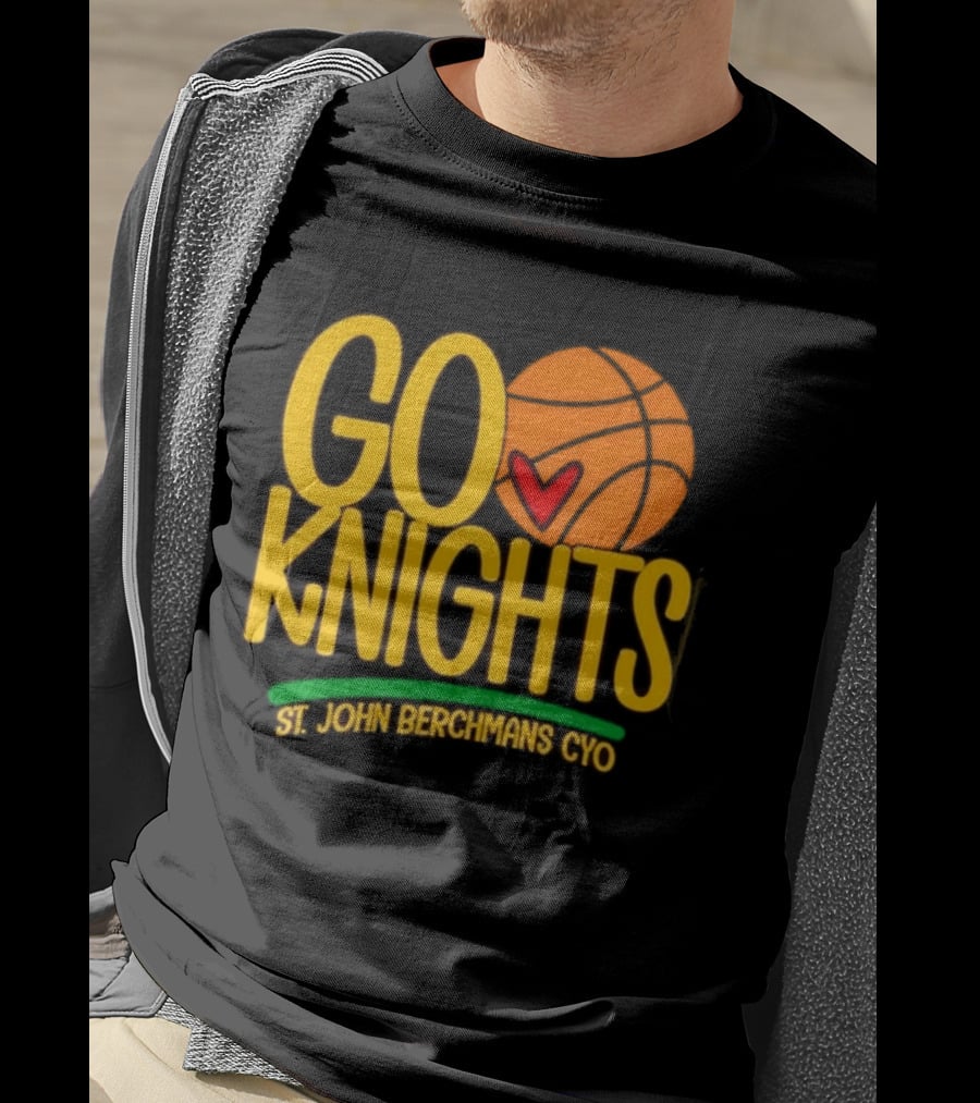 Go Knights St. John Berchmans CYO Basketball Pride T-Shirt