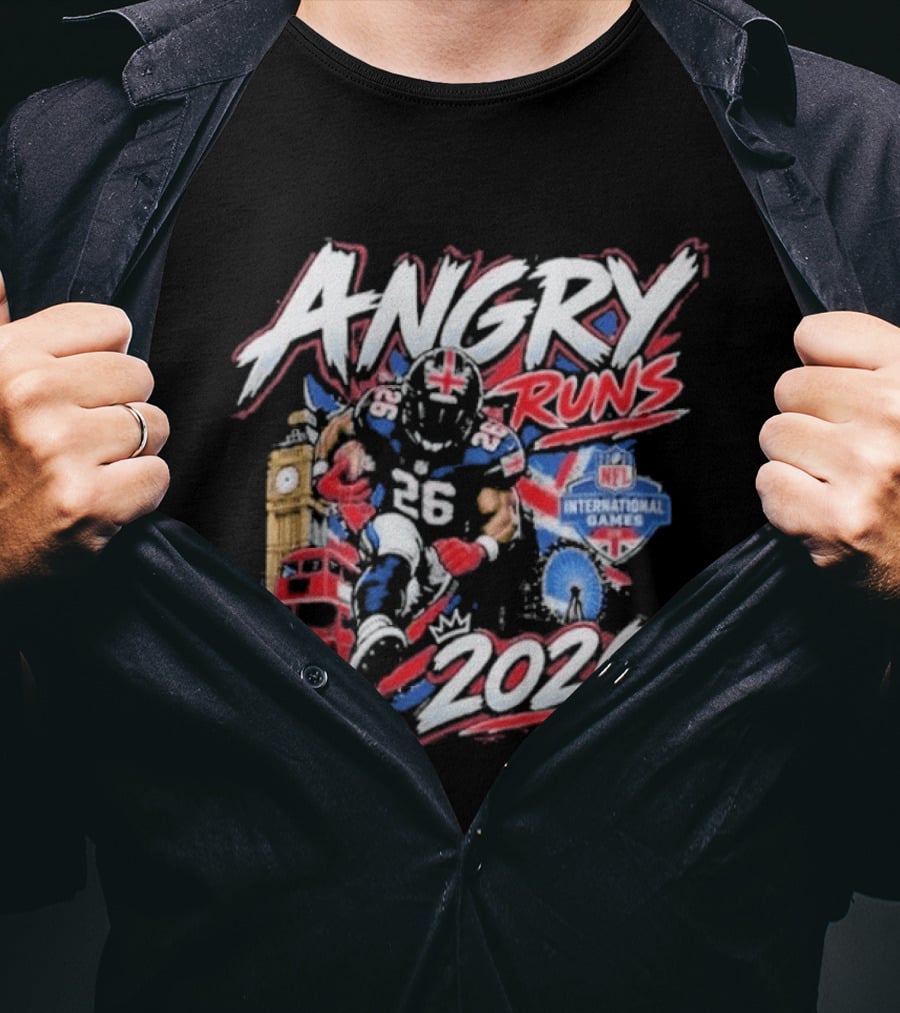 Angry Runs 2026 NFL International Games 56 London T-Shirt