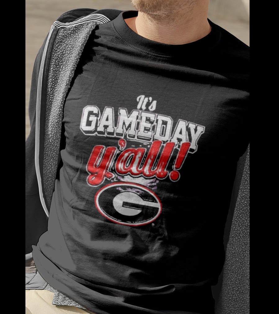 It's Gameday Y'all Georgia Bulldogs UGA Football T-Shirt