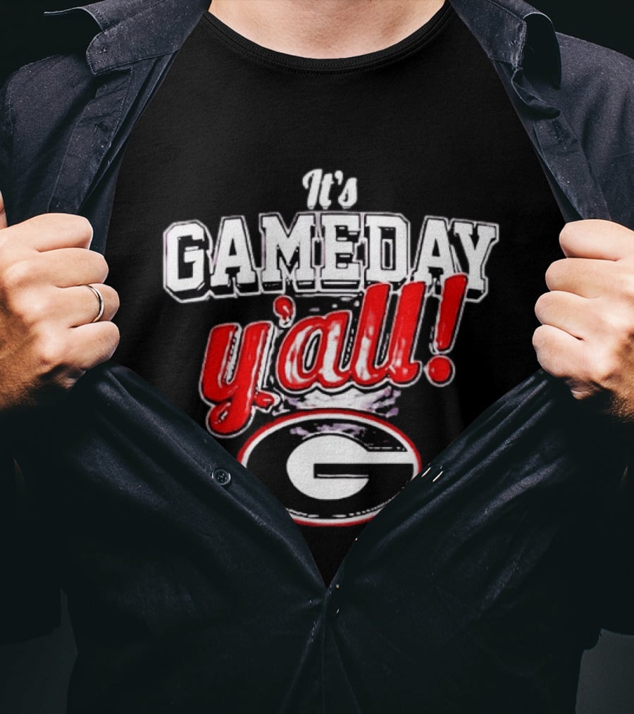 It's Gameday Y'all Georgia Bulldogs UGA Football T-Shirt