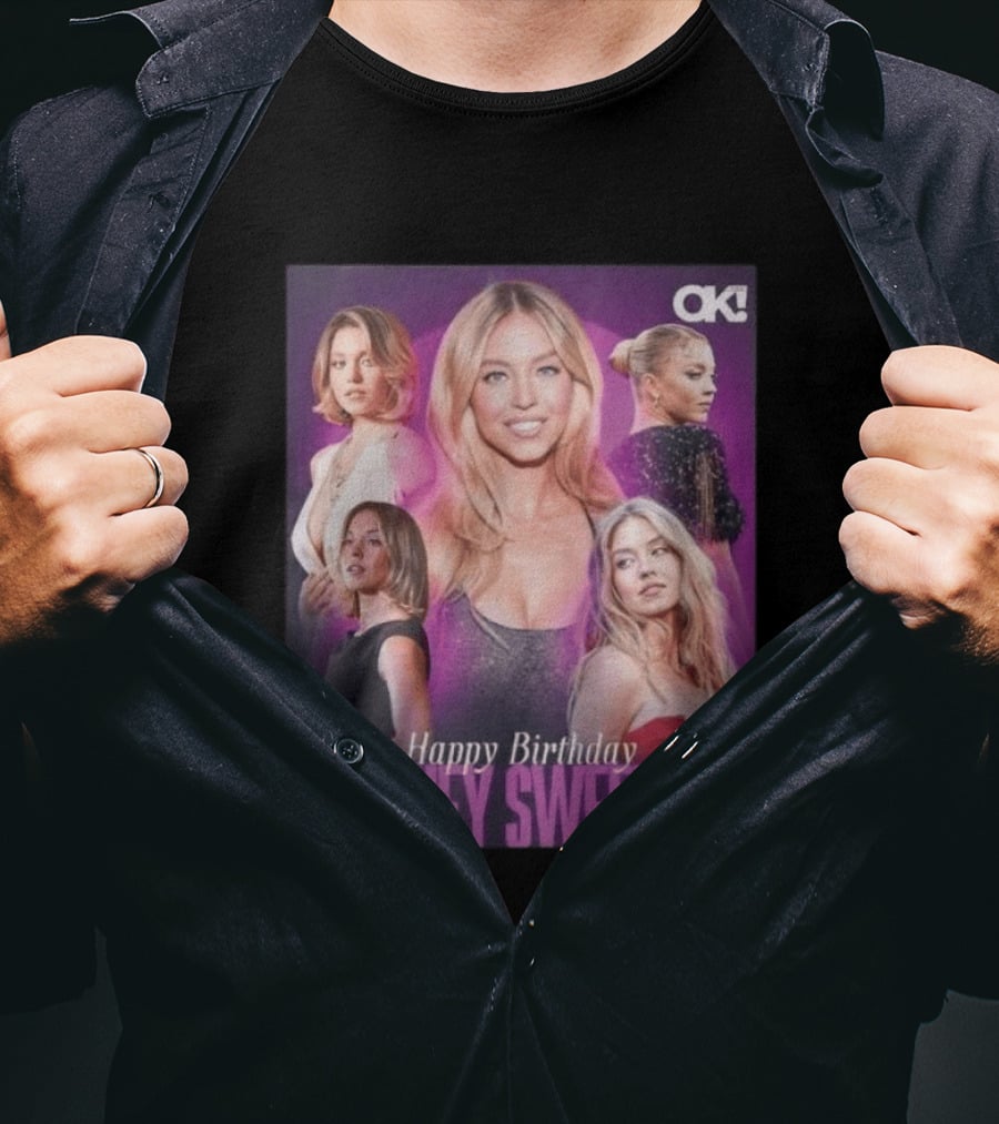 Sydney Sweeney Happy Birthday Celebration OK! Magazine 2026 T-Shirt
