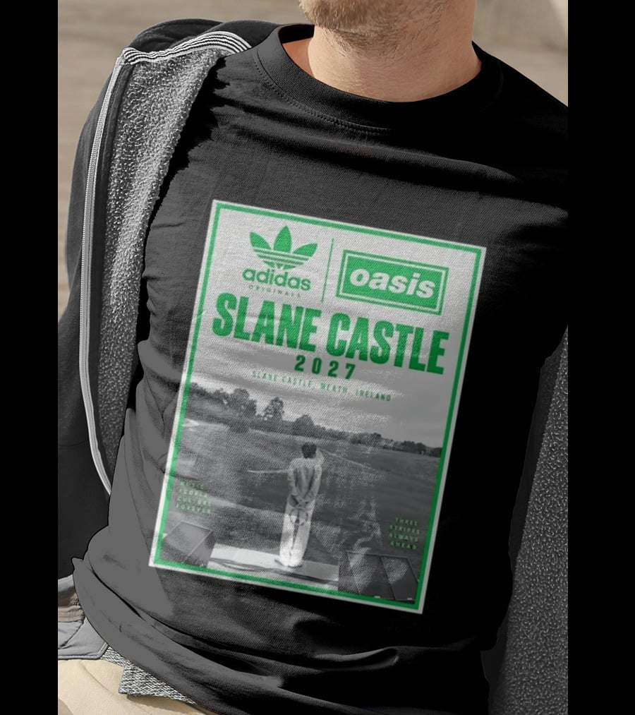 Adidas Originals Oasis Slane Castle 2027 Ireland Music People Culture Forever T-Shirt