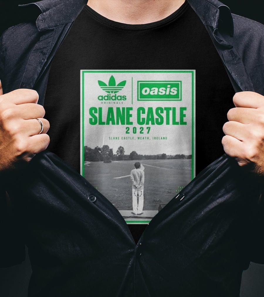 Adidas Originals Oasis Slane Castle 2027 Ireland Music People Culture Forever T-Shirt