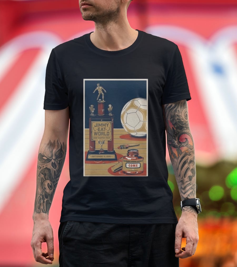 Jimmy Eat World Vans Warped Tour Mexico City September 13 2026 Autódromo Hermanos Rodríguez CDMX Soccer Trophy T-Shirt