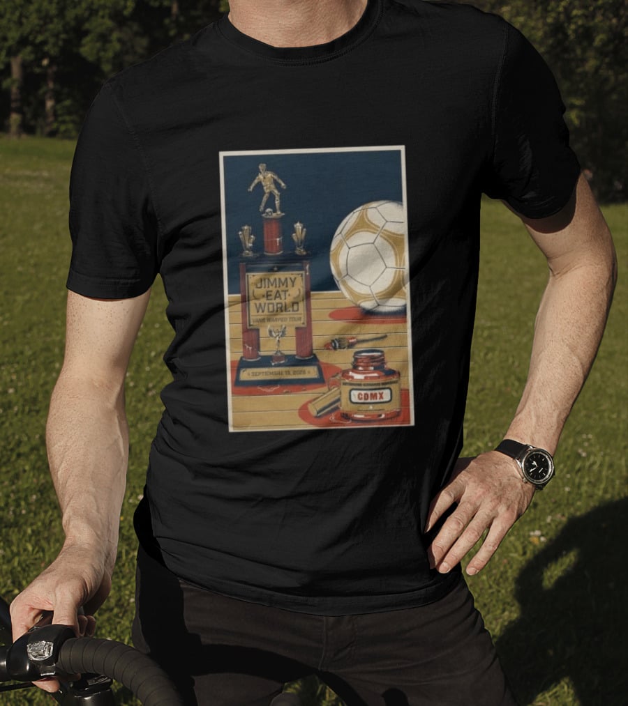 Jimmy Eat World Vans Warped Tour Mexico City September 13 2026 Autódromo Hermanos Rodríguez CDMX Soccer Trophy T-Shirt