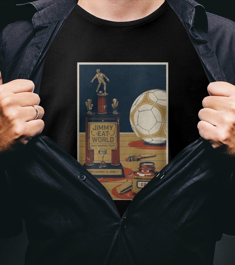 Jimmy Eat World Vans Warped Tour Mexico City September 13 2026 Autódromo Hermanos Rodríguez CDMX Soccer Trophy T-Shirt