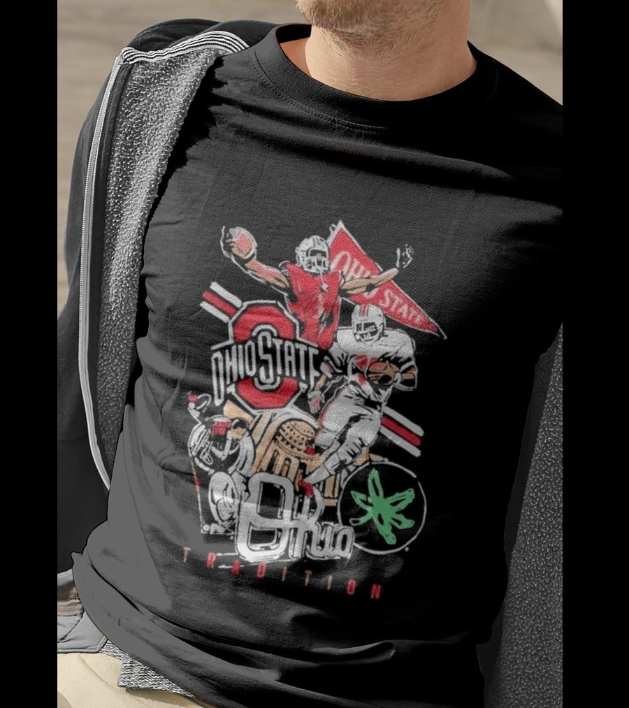 Ohio State Buckeyes Tradition Football NCAA Team Spirit Vintage Players T-Shirt