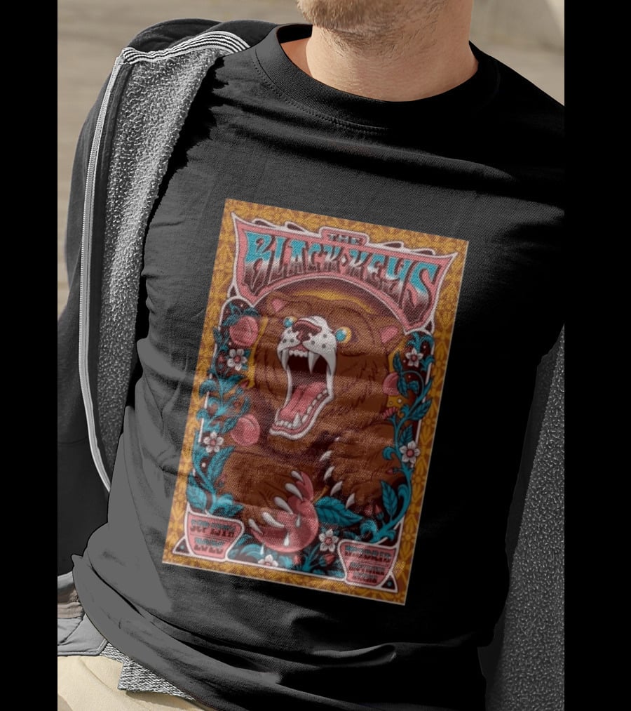The Black Keys Sep 13 2026 Movistar Arena Madrid Wild Bear T-Shirt