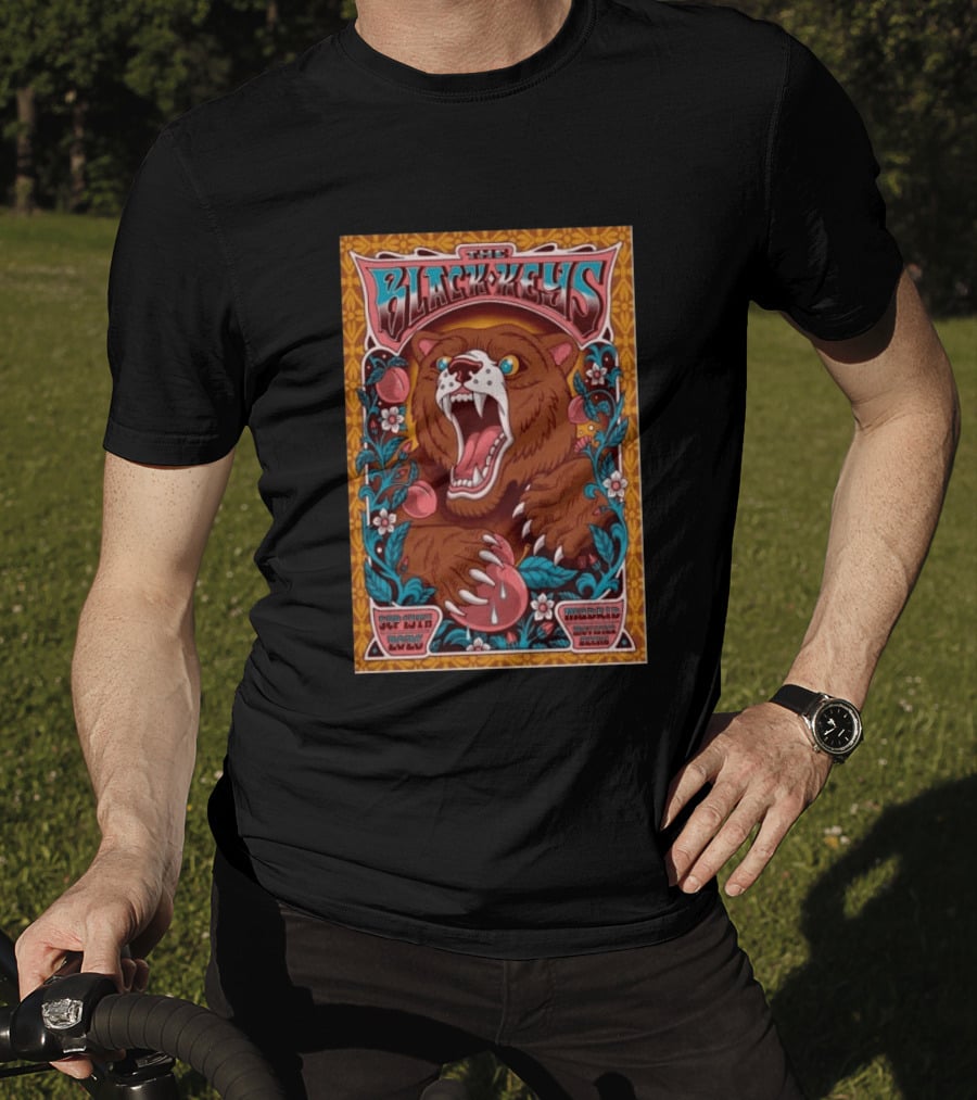 The Black Keys Sep 13 2026 Movistar Arena Madrid Wild Bear T-Shirt