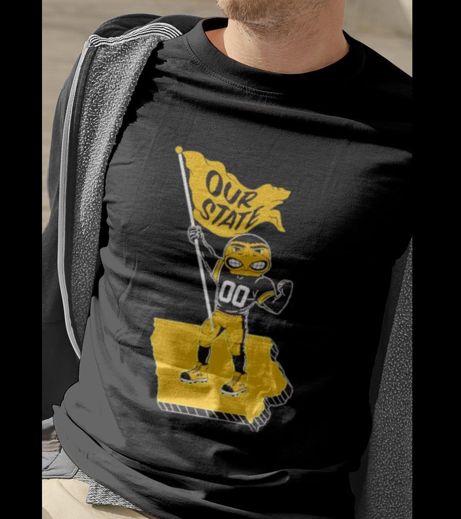 Our State Flag Iowa Beat Iowa State Sports Mascot Victory T-Shirt