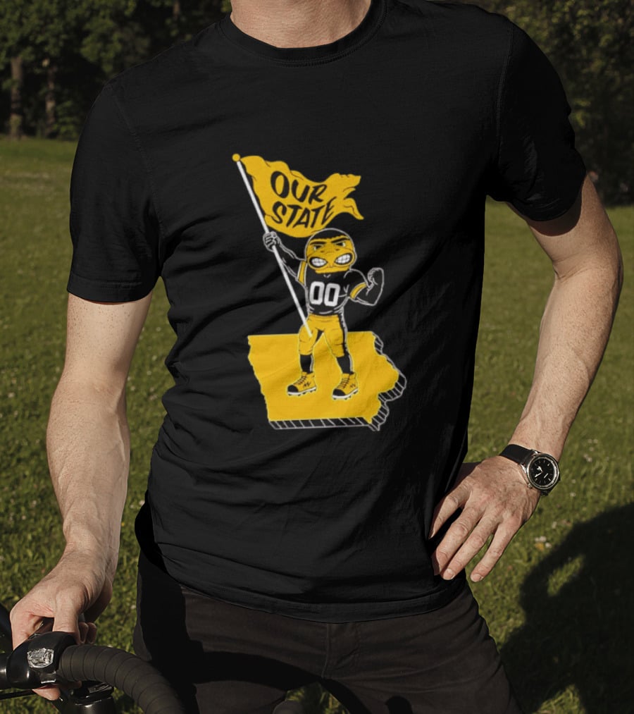 Our State Flag Iowa Beat Iowa State Sports Mascot Victory T-Shirt