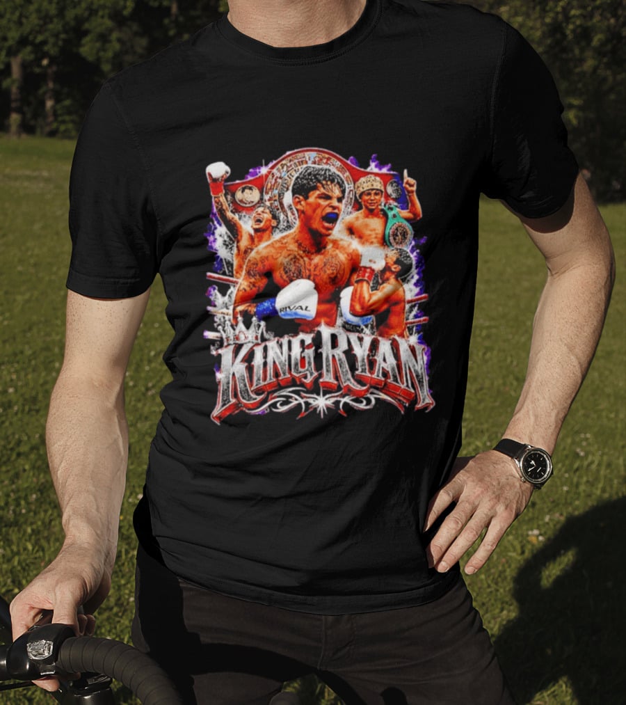 King Ryan Boxing Champion Fight Night Victory Celebration T-Shirt