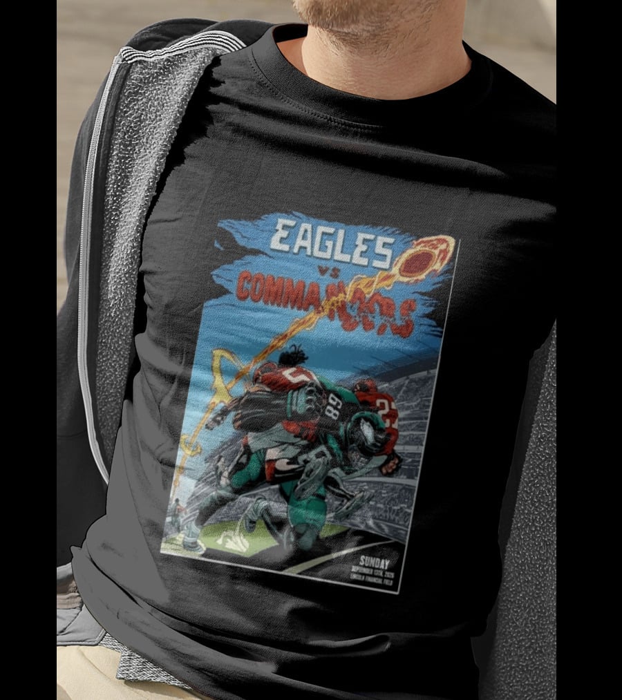 Eagles Vs Commanders September 13 2026 Lincoln Financial Field Football T-Shirt