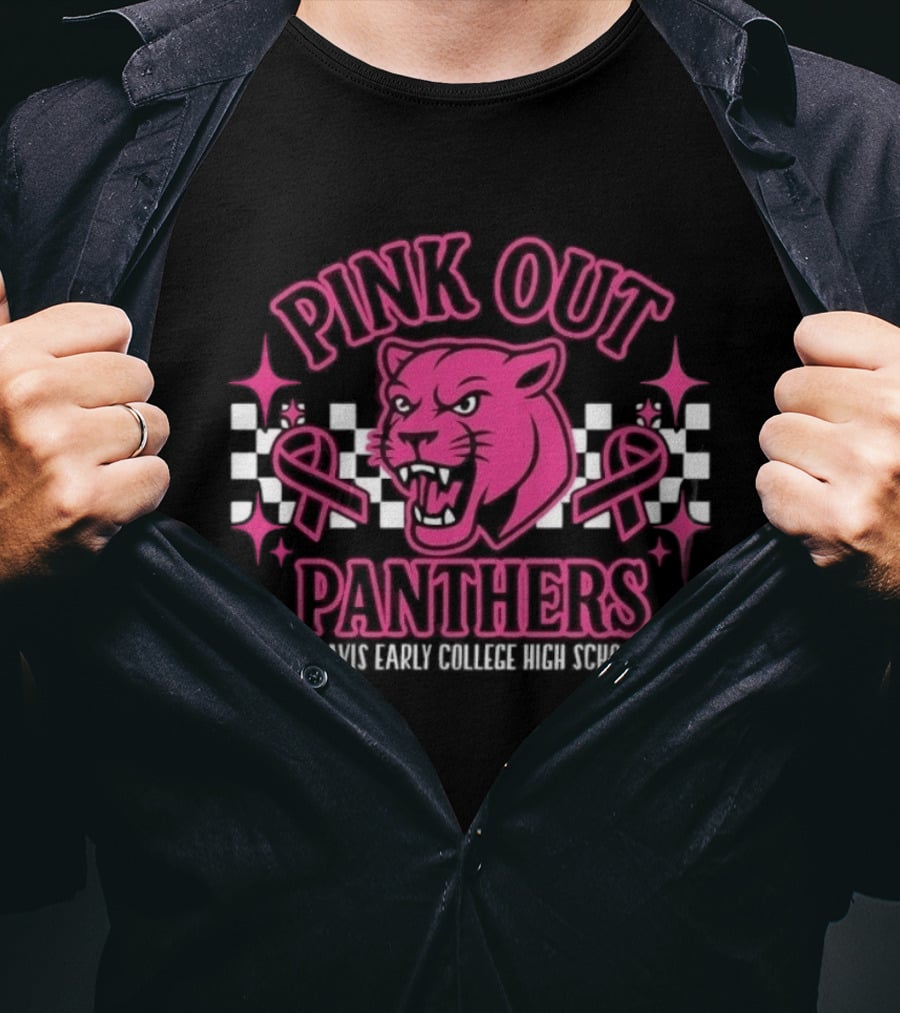 Pink Out Panthers Travis Early College High School T-Shirt