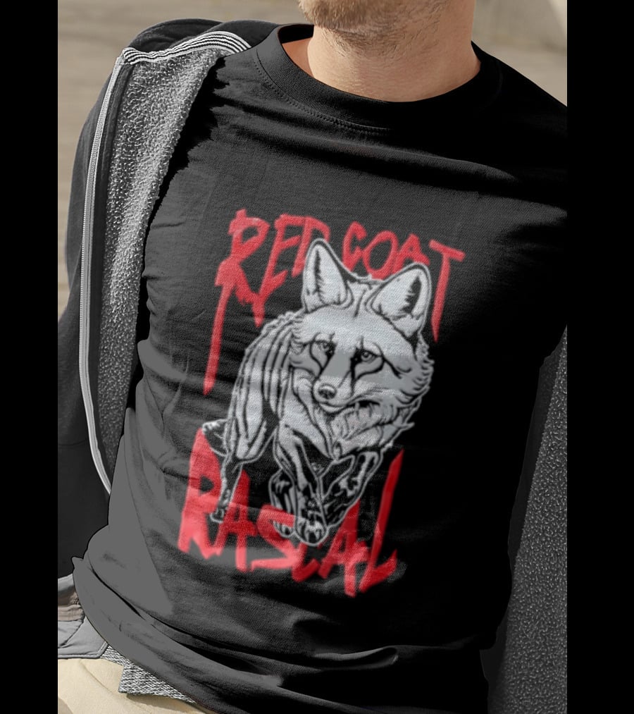 Red Coat Rascal Distressed Running Fox T-Shirt