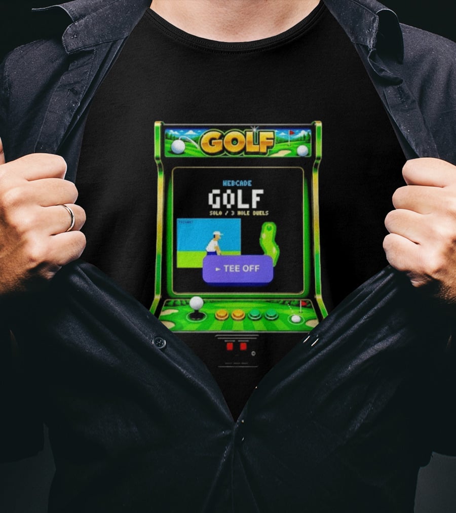 Webcade Golf Arcade Off Solo 3 Hole Duels T-Shirt