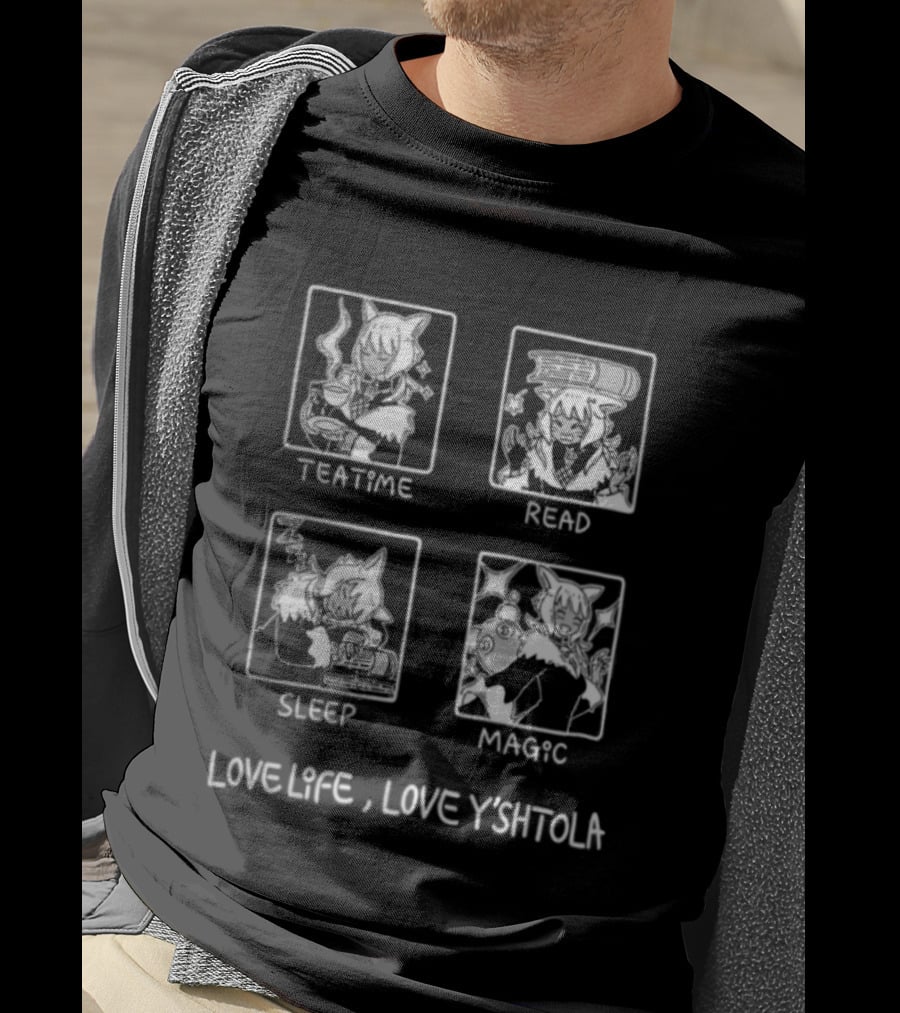 Yshtola Rhul Final Fantasy XIV Teatime Read Sleep Magic Love Life Love Yshtola T-Shirt