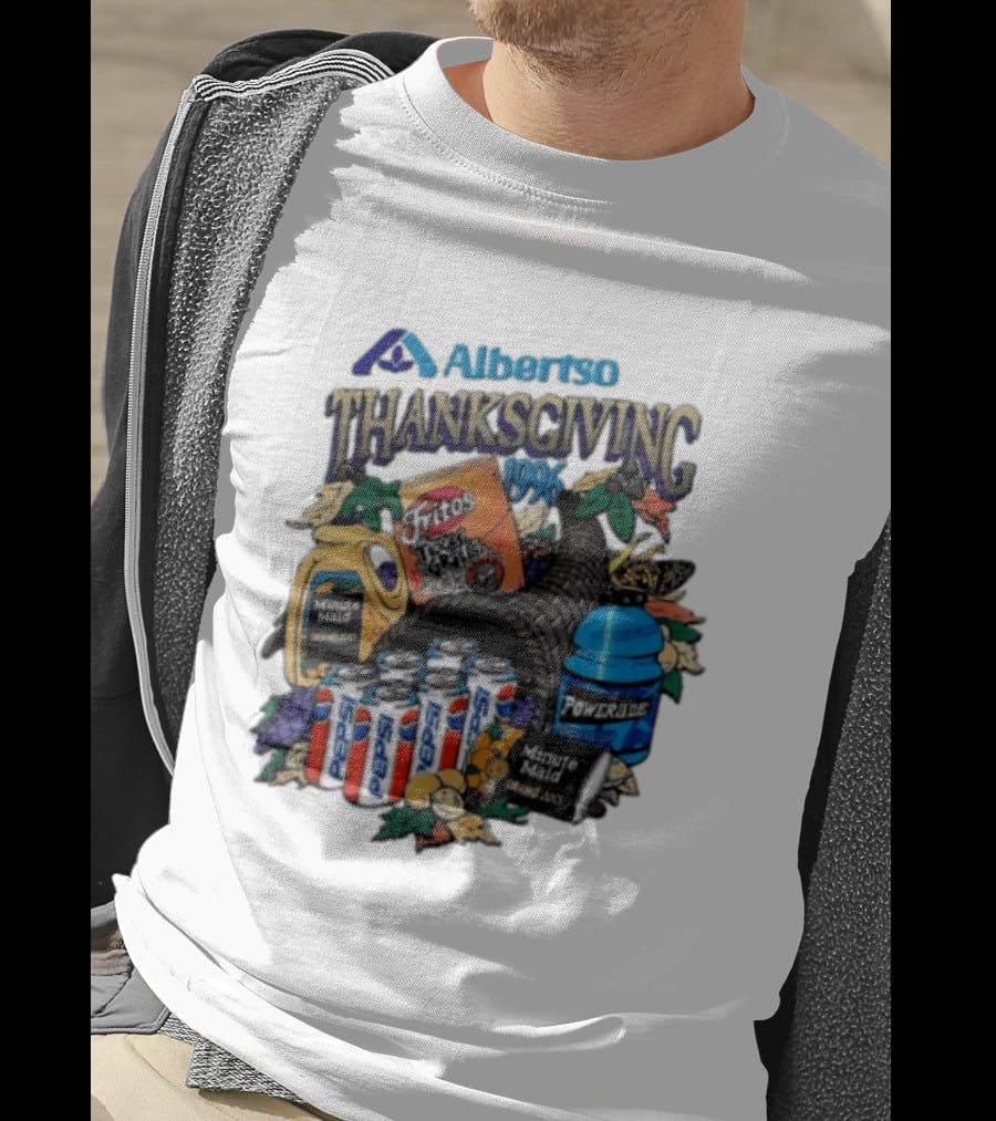 Albertsons Thanksgiving 1996 Fritos Pepsi Powerade Minute Maid Collage T-Shirt