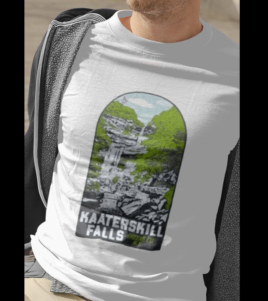 Kaaterskill Falls Greene Co NY Scenic Nature Waterfall Landscape T-Shirt
