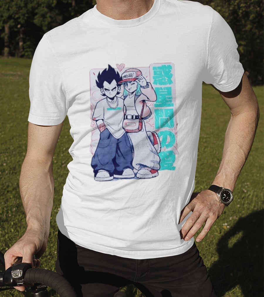 Vegeta Bulma Capsule Corp Love Dragon Ball Z Kanji T-Shirt