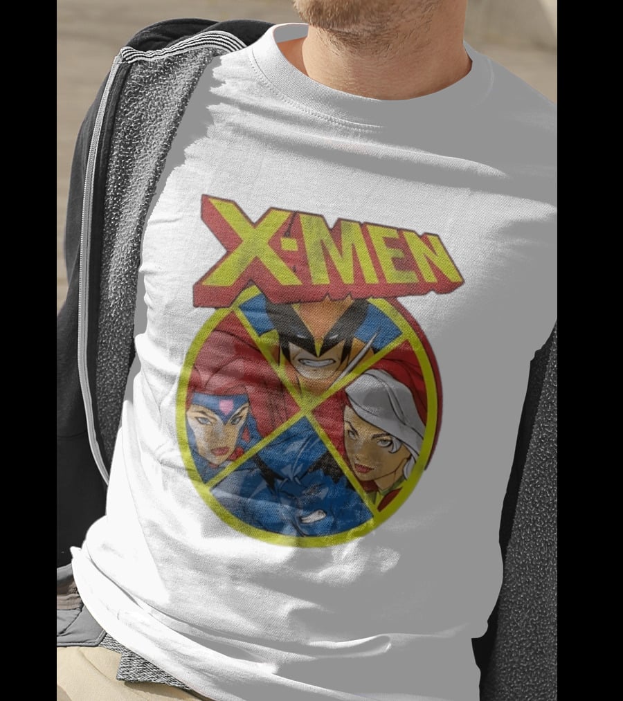 X Men Wolverine Jean Grey Rogue Beast Classic Comic Characters T-Shirt