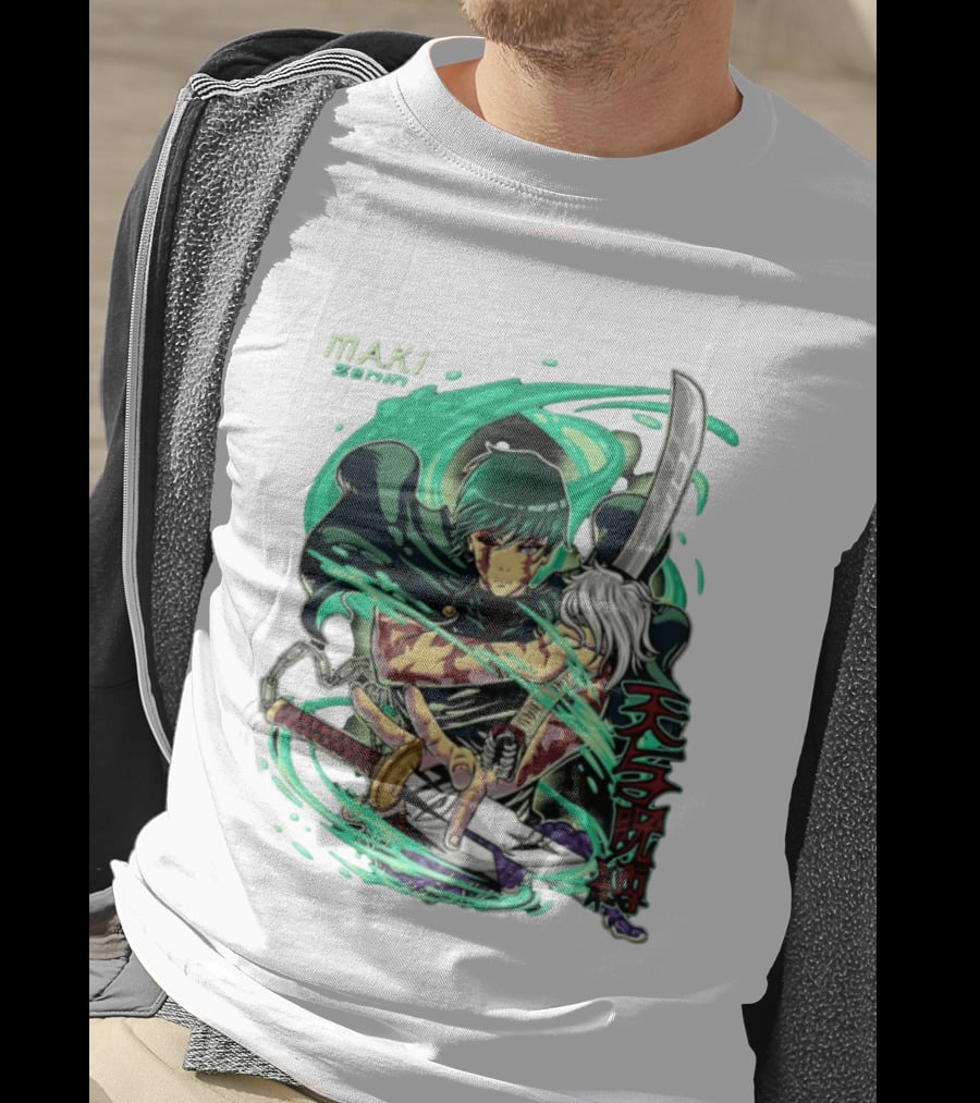 Maki Zenin Jujutsu Kaisen Anime Manga JJK Sword T-Shirt