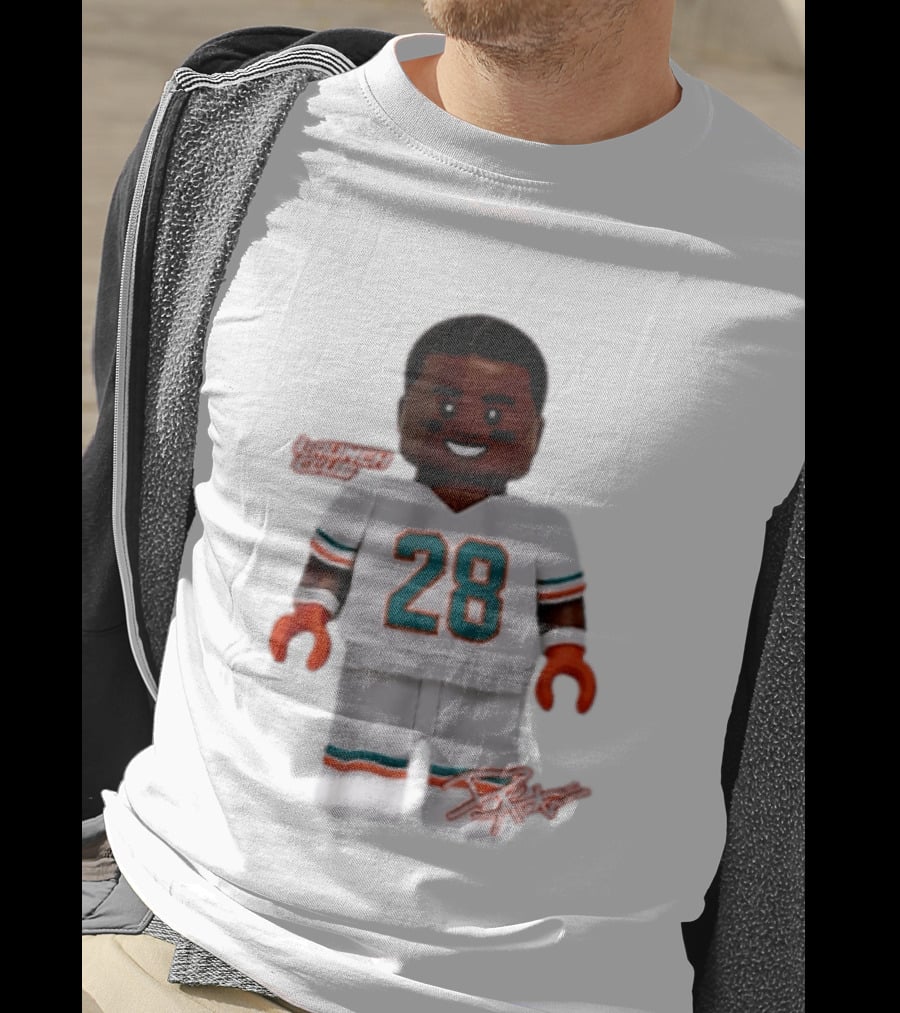 Miami Dolphins De'Von Achane 28 Launch Code Lego T-Shirt