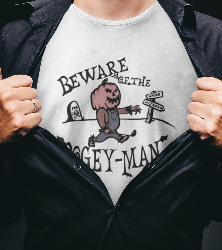 Beware Of The Bogey Man Halloween Pumpkin T-Shirt