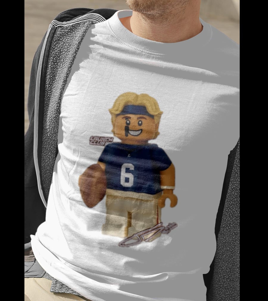 New York Giants Quarterback Jaxson Dart Lego Launch Club 6 Football Cartoon T-Shirt