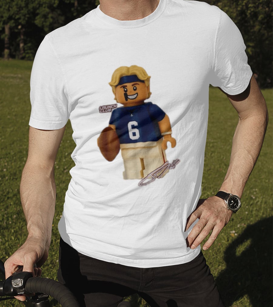 New York Giants Quarterback Jaxson Dart Lego Launch Club 6 Football Cartoon T-Shirt