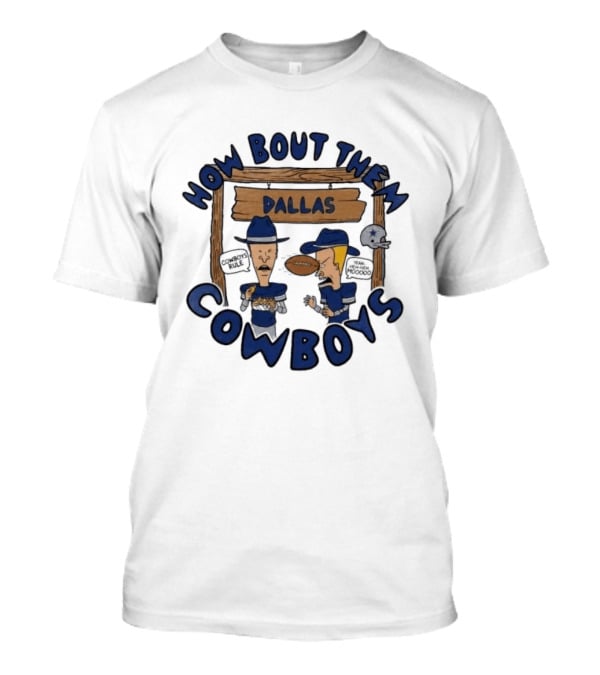How Bout Them Dallas Cowboys Character Cartoon Football Fun T-Shirt