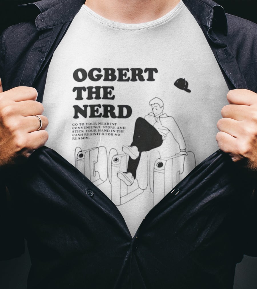 Ogbert The Nerd Convenience Store Cash Register Mischief T-Shirt