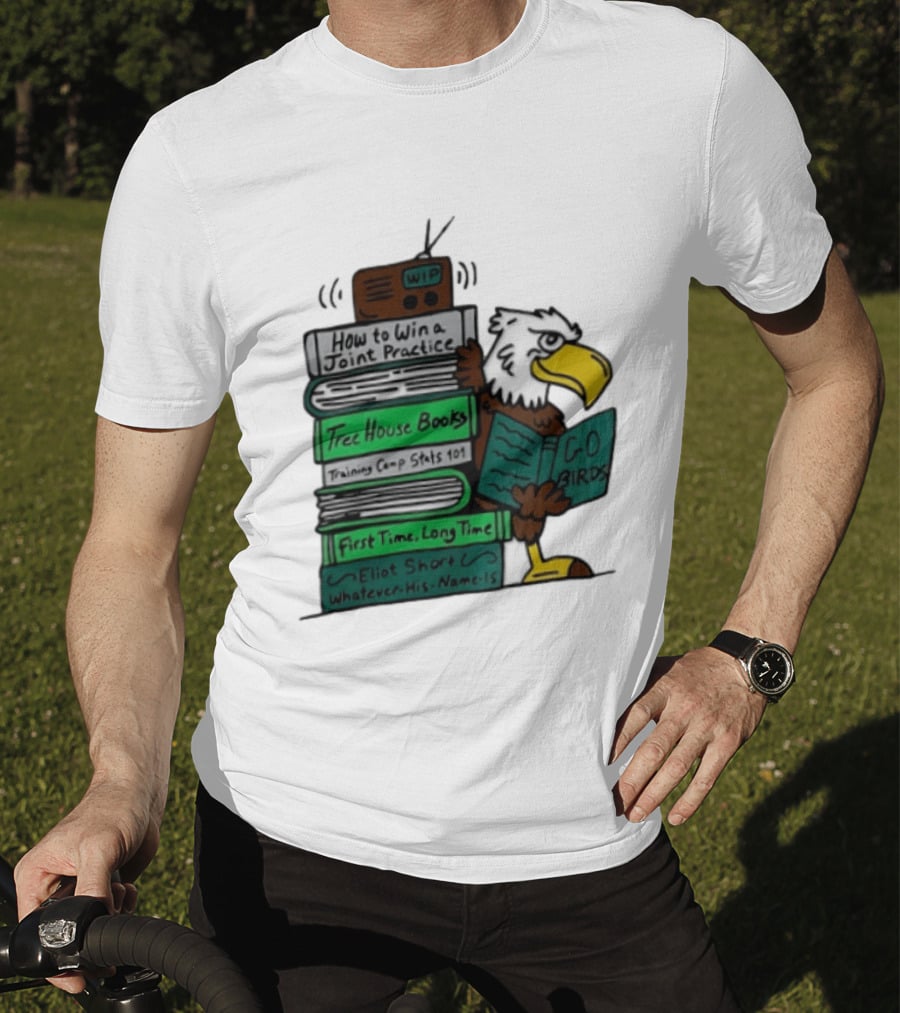 Philadelphia Eagles Go Birds How To Win A Joint Practice Tree House Books Training Camp Stats First Time Long Time Eliot Short T-Shirt