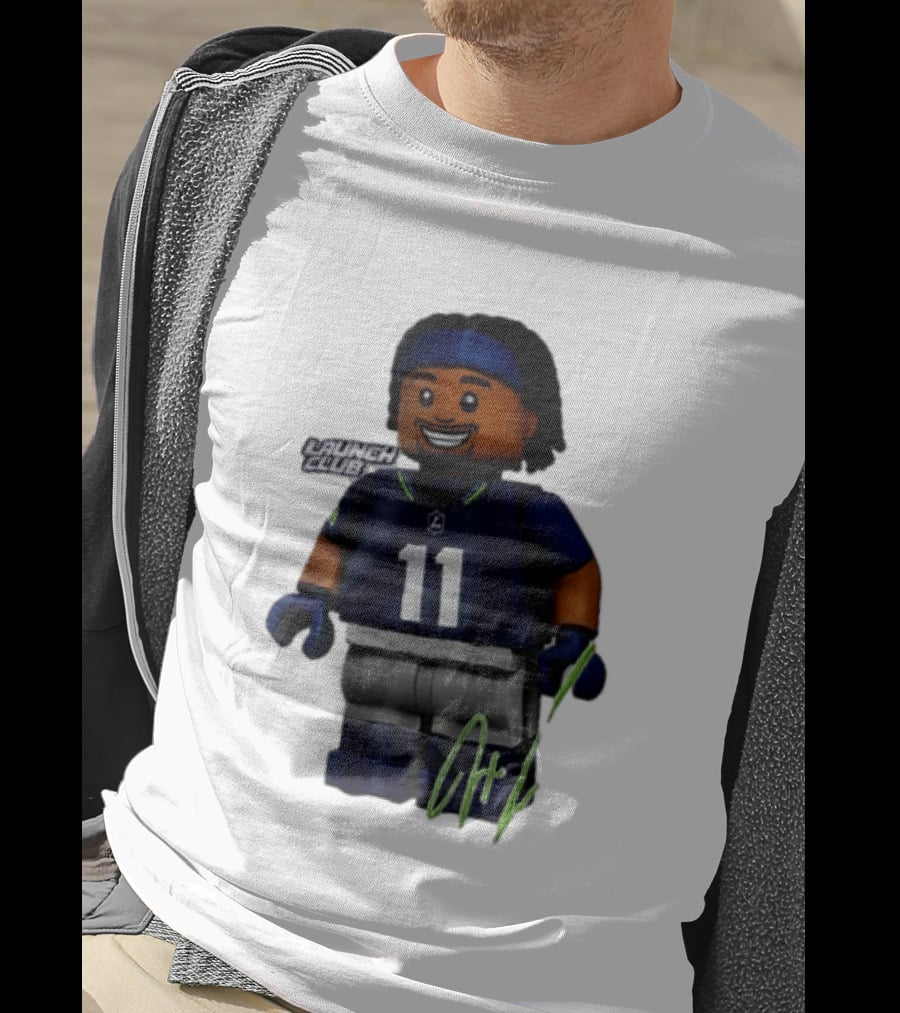 Seattle Seahawks Jaxon Smith Njigba Number 11 Launch Club Edition T-Shirt