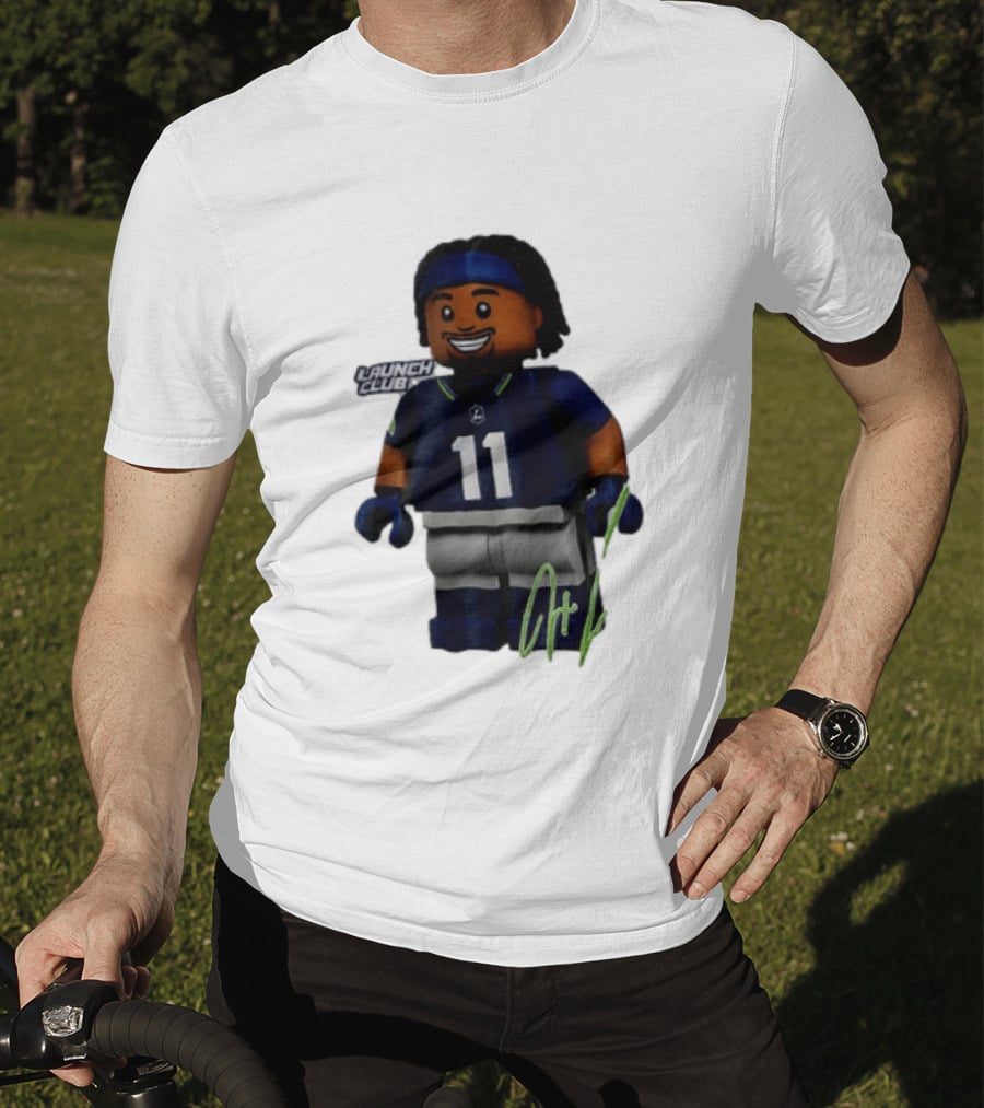 Seattle Seahawks Jaxon Smith Njigba Number 11 Launch Club Edition T-Shirt