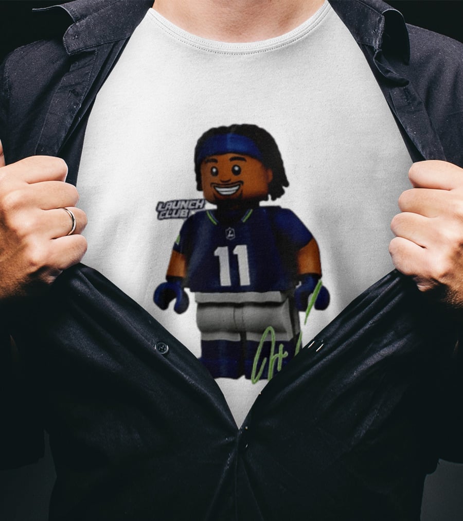 Seattle Seahawks Jaxon Smith Njigba Number 11 Launch Club Edition T-Shirt