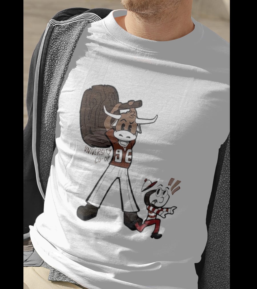 University Co Op Texas Longhorns Vs Ohio State Buckeyes 96 Mascot Showdown T-Shirt