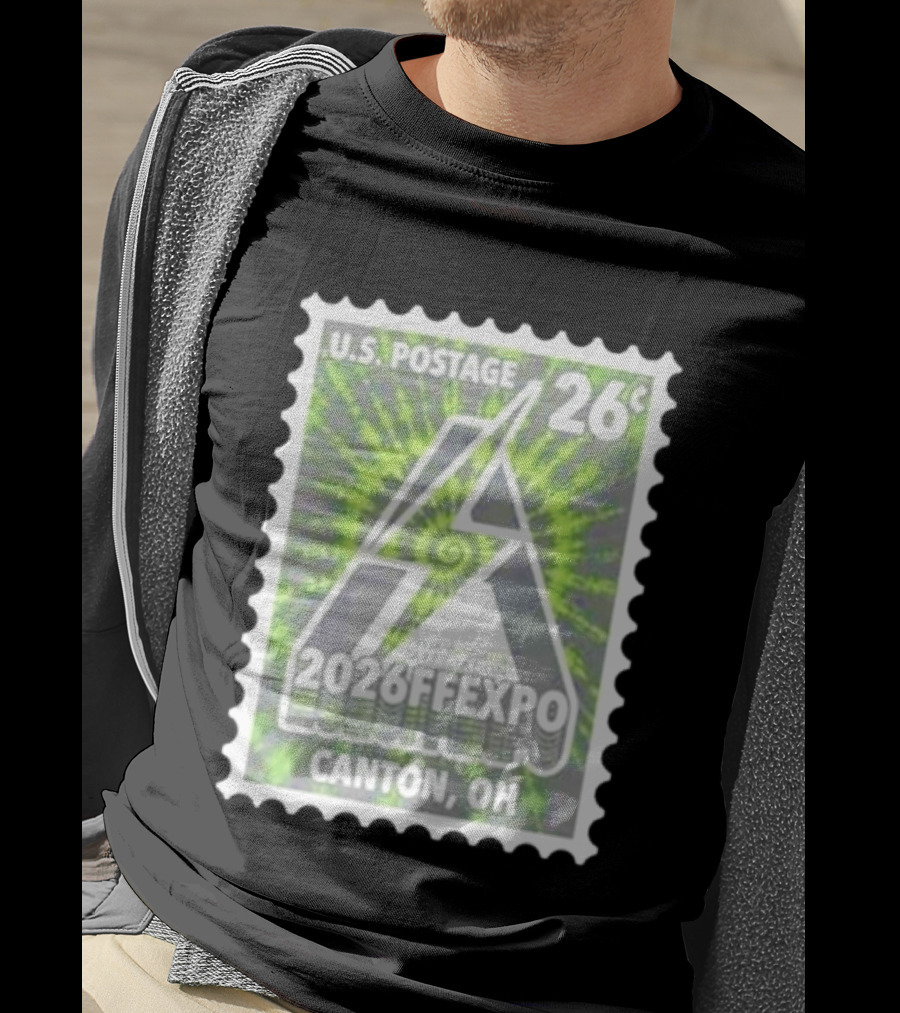 U.S. Postage 26c The Sports Affiliation 2026 FF Expo Canton OH Stamp T-Shirt