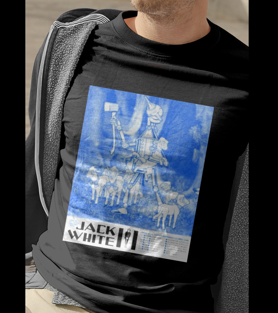 Jack White United Kingdom And Ireland 2026 Tour Tin Man With Sheep T-Shirt